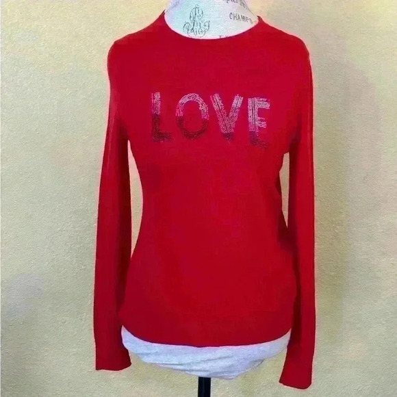Zadig & Voltaire “Miss M- Love  Wool Sweater” Red Size XS Excellent Condition! - Picture 1 of 5